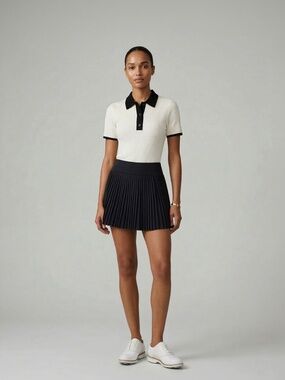 Radmor Golf Hannah Pleated Skort - Navy Blue Graphite, Small